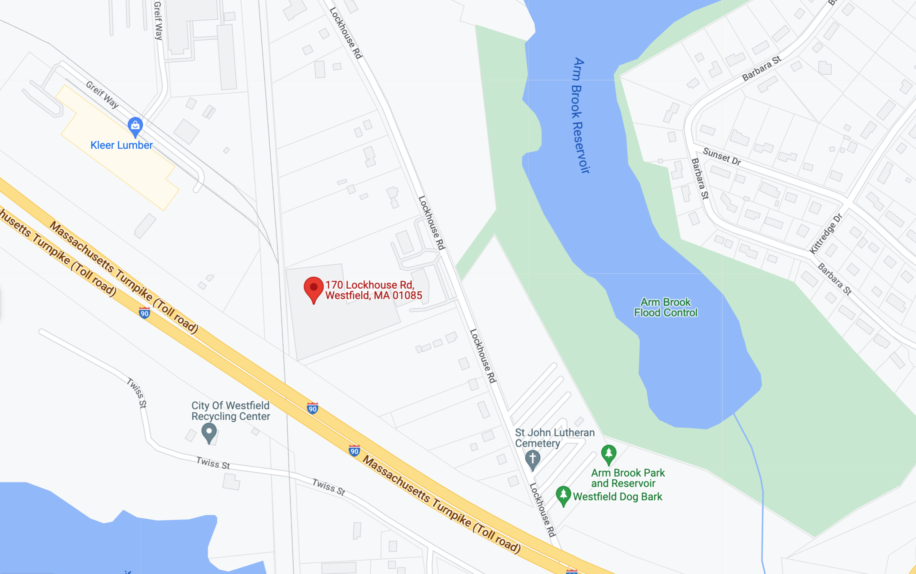 Map location 170 Lockhouse Rd
